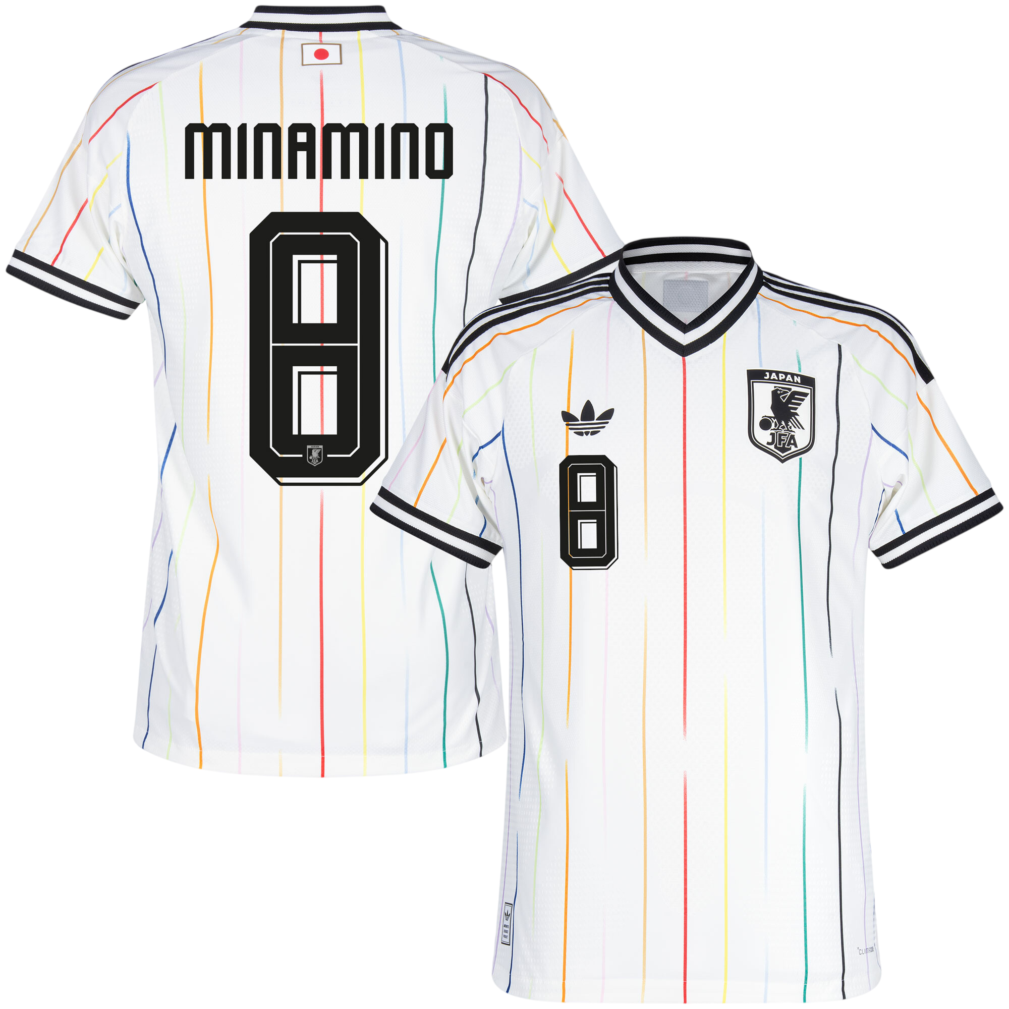 Japan MINAMINO #8 Away World Cup 2026 Jersey White Men's – The