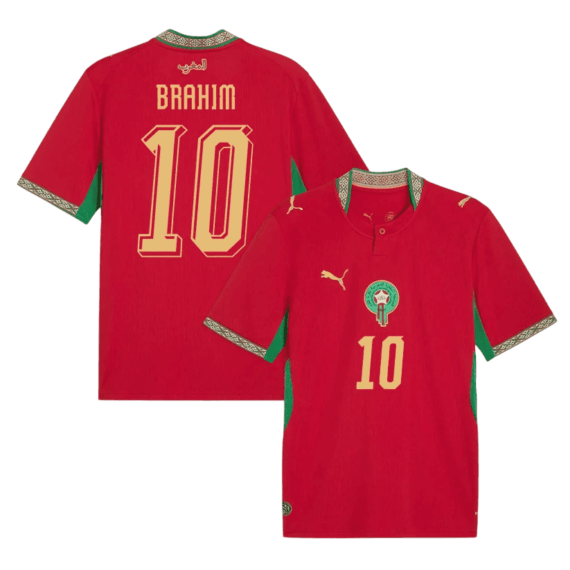 Morocco BRAHIM DIAZ #10 Home World Cup 2026 Jersey Red Men's – The
