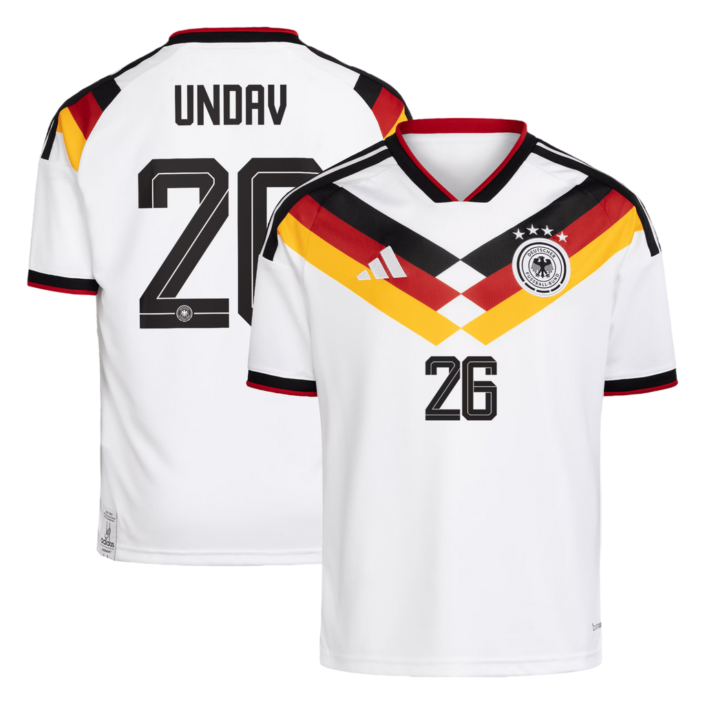 Germany UNDAV #26 Home World Cup 2026 Jersey White Men's