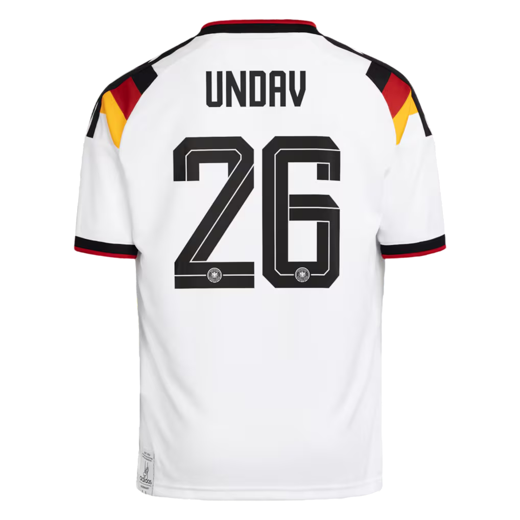 Germany UNDAV #26 Home World Cup 2026 Jersey White Men's