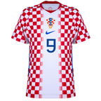 Croatia KRAMARIĆ #9 Home World Cup 2026 Jersey Player's Version Red & White Men's