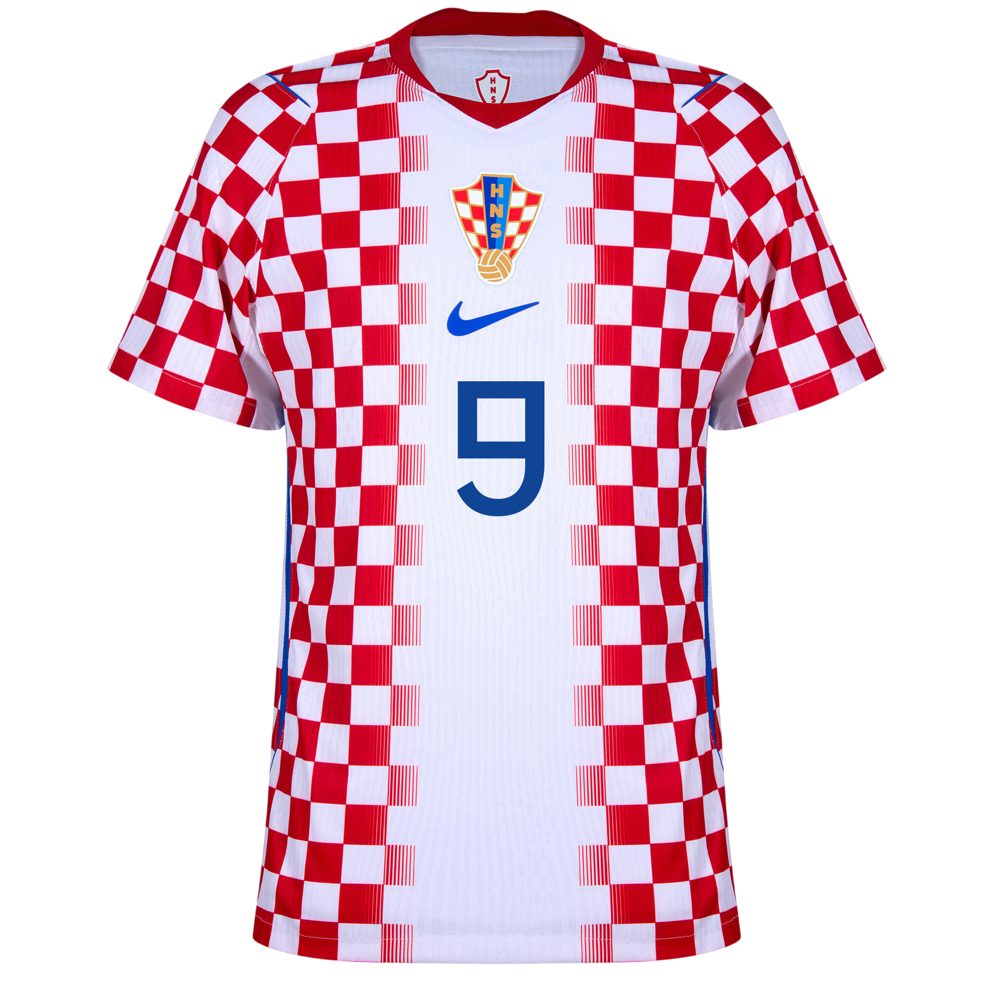 Croatia KRAMARIĆ #9 Home World Cup 2026 Jersey Player's Version Red & White Men's
