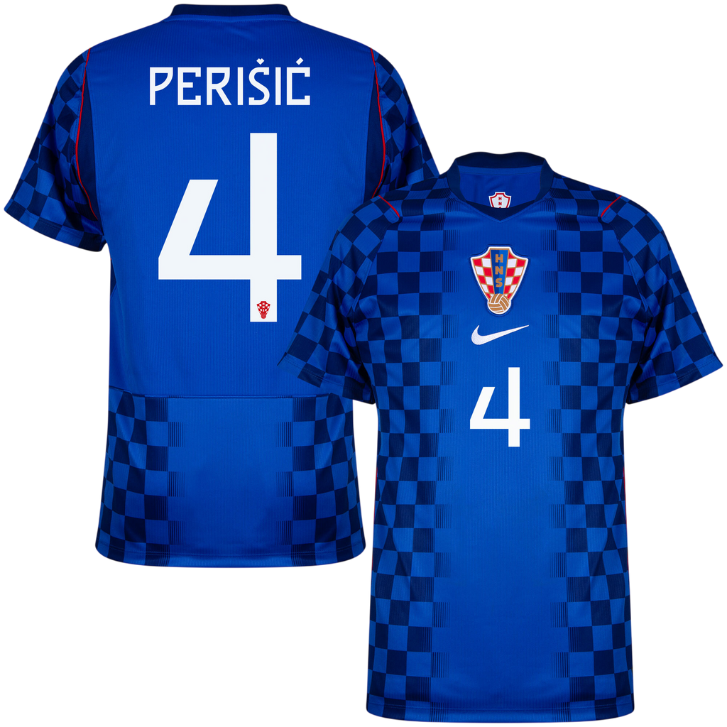 Croatia PERIŠIĆ #4 Away World Cup 2026 Jersey Blue Men's