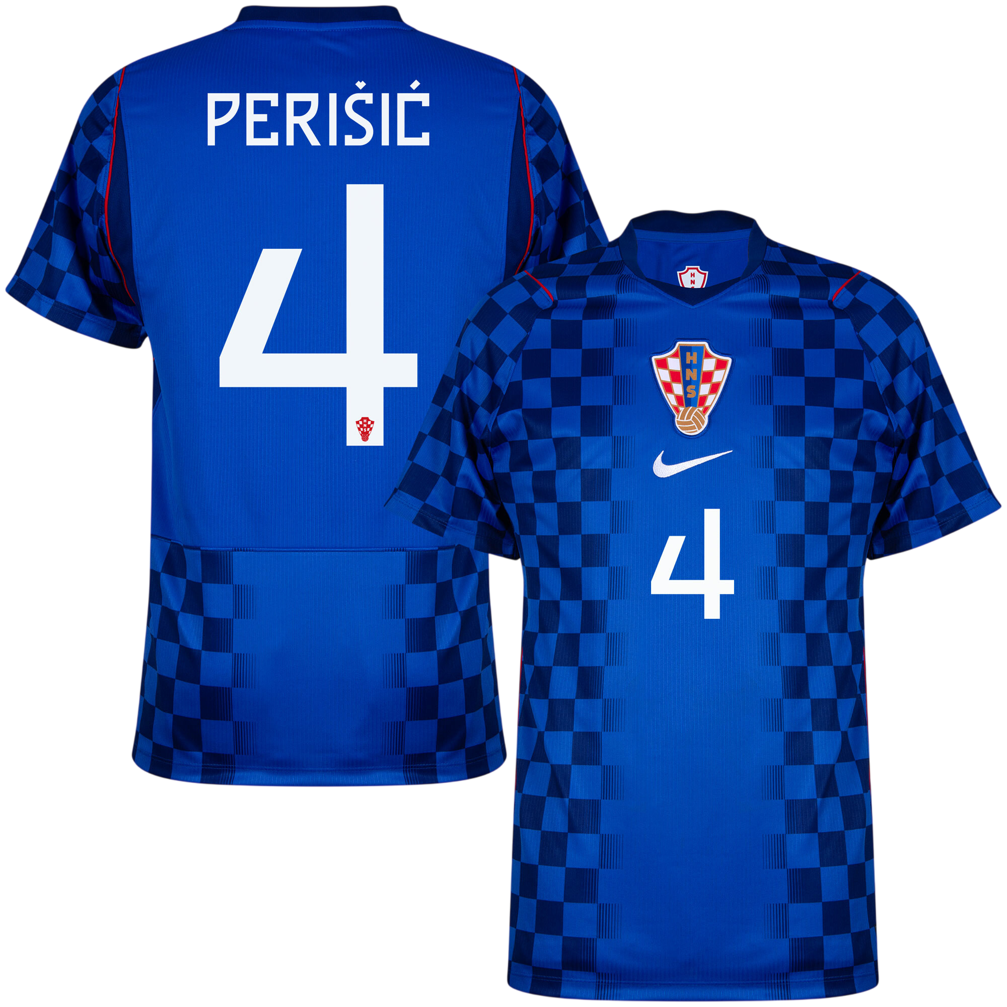 Croatia PERIŠIĆ #4 Away World Cup 2026 Jersey Blue Men's
