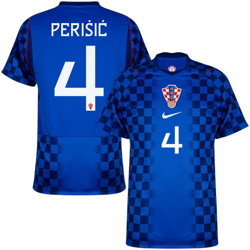 Croatia PERIŠIĆ #4 Away World Cup 2026 Jersey Blue Men's