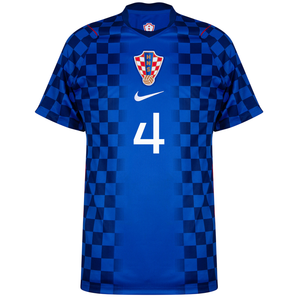 Croatia PERIŠIĆ #4 Away World Cup 2026 Jersey Blue Men's