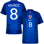 Croatia KOVAČIĆ #8 Away World Cup 2026 Jersey Blue Men's
