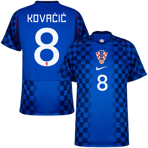 Croatia KOVAČIĆ #8 Away World Cup 2026 Jersey Blue Men's