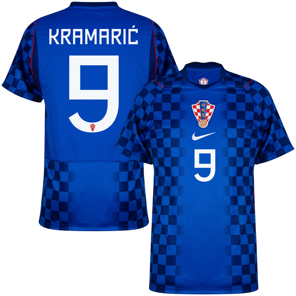 Croatia KRAMARIĆ #9 Away World Cup 2026 Jersey Blue Men's