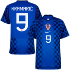 Croatia KRAMARIĆ #9 Away World Cup 2026 Jersey Blue Men's