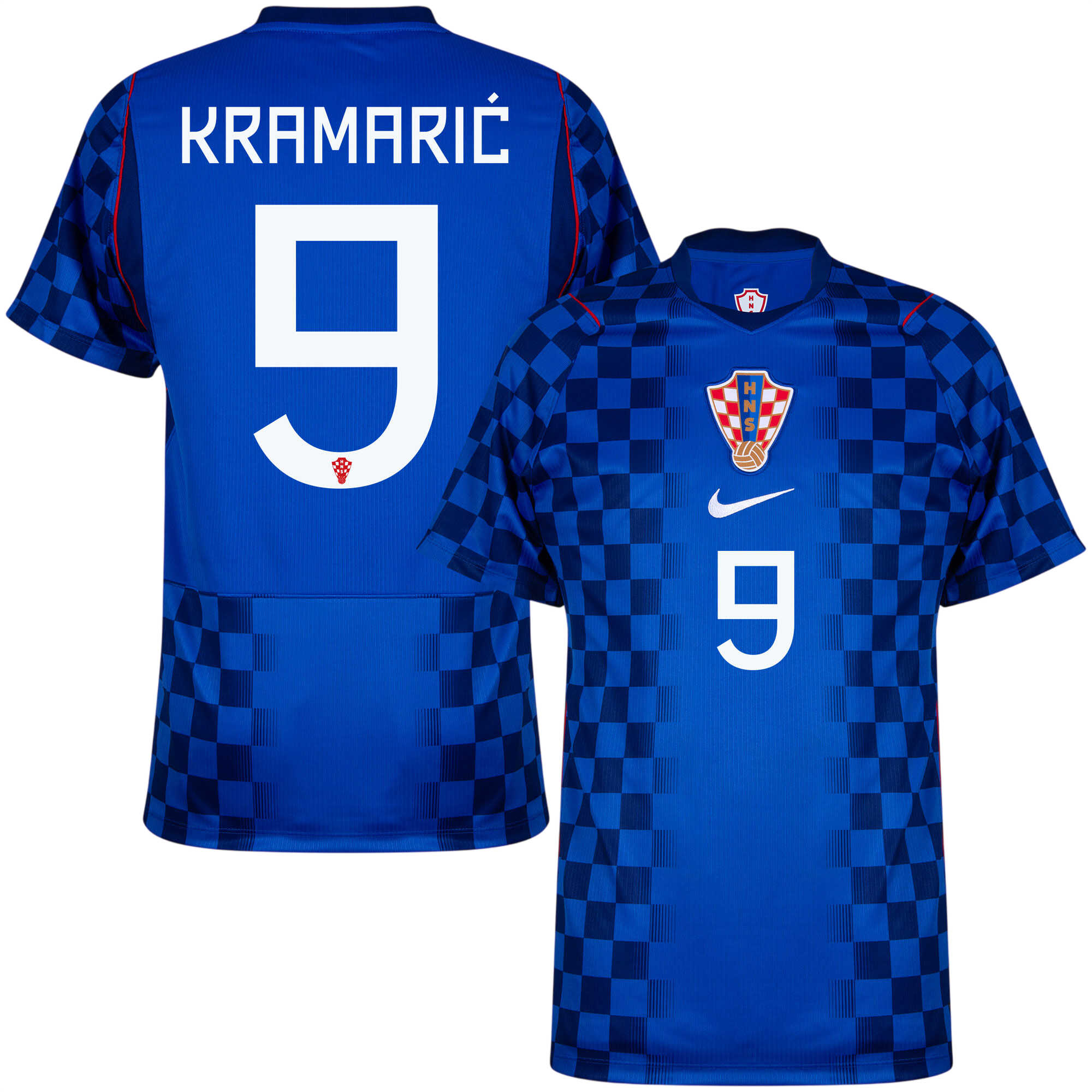 Croatia KRAMARIĆ #9 Away World Cup 2026 Jersey Blue Men's