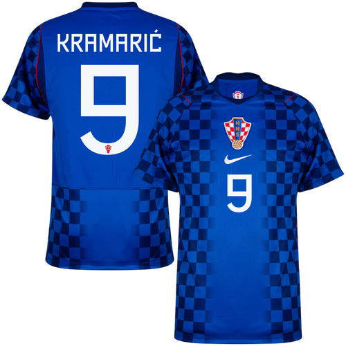 Croatia KRAMARIĆ #9 Away World Cup 2026 Jersey Blue Men's