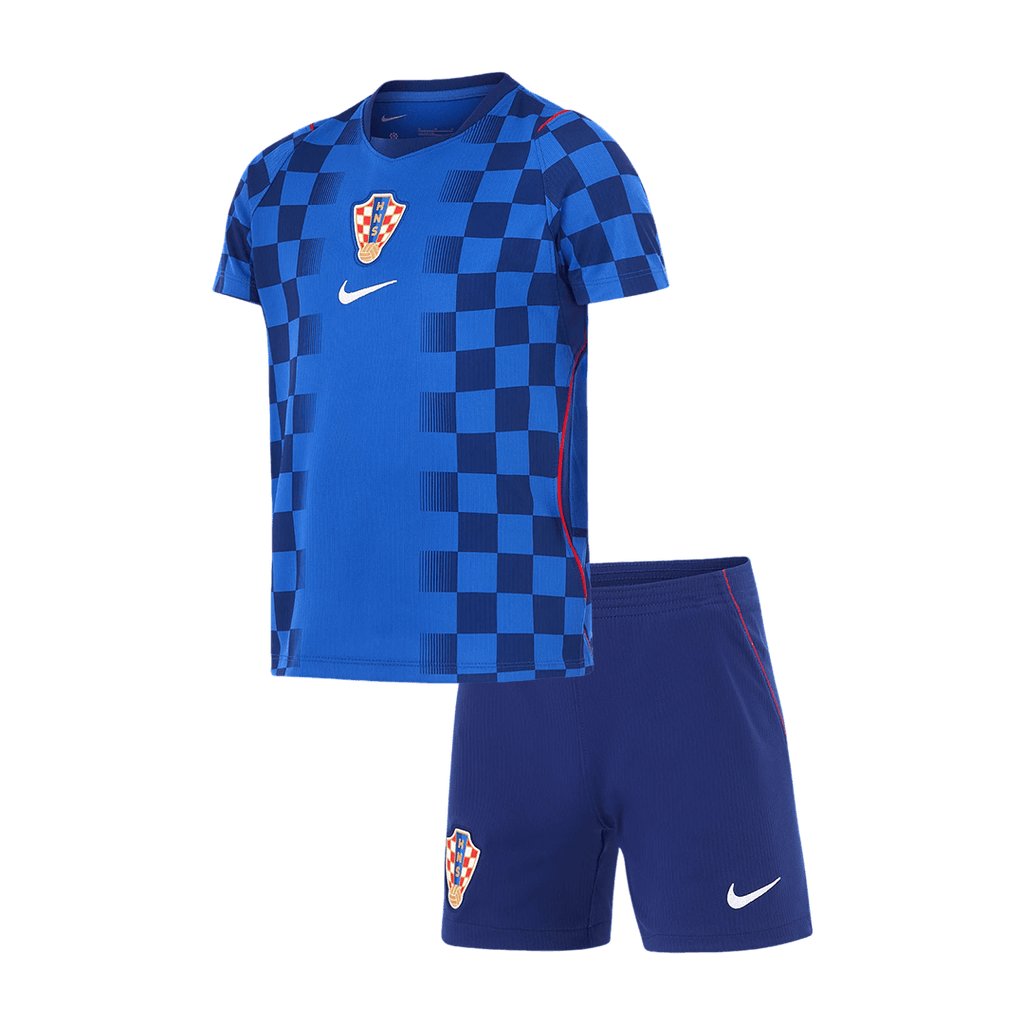 Croatia Away World Cup 2026 Kit Blue Kids