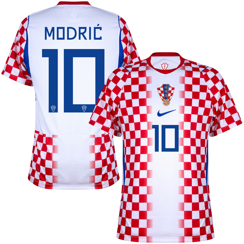 Croatia MODRIĆ #10 Home World Cup 2026 Jersey Red & White Men's