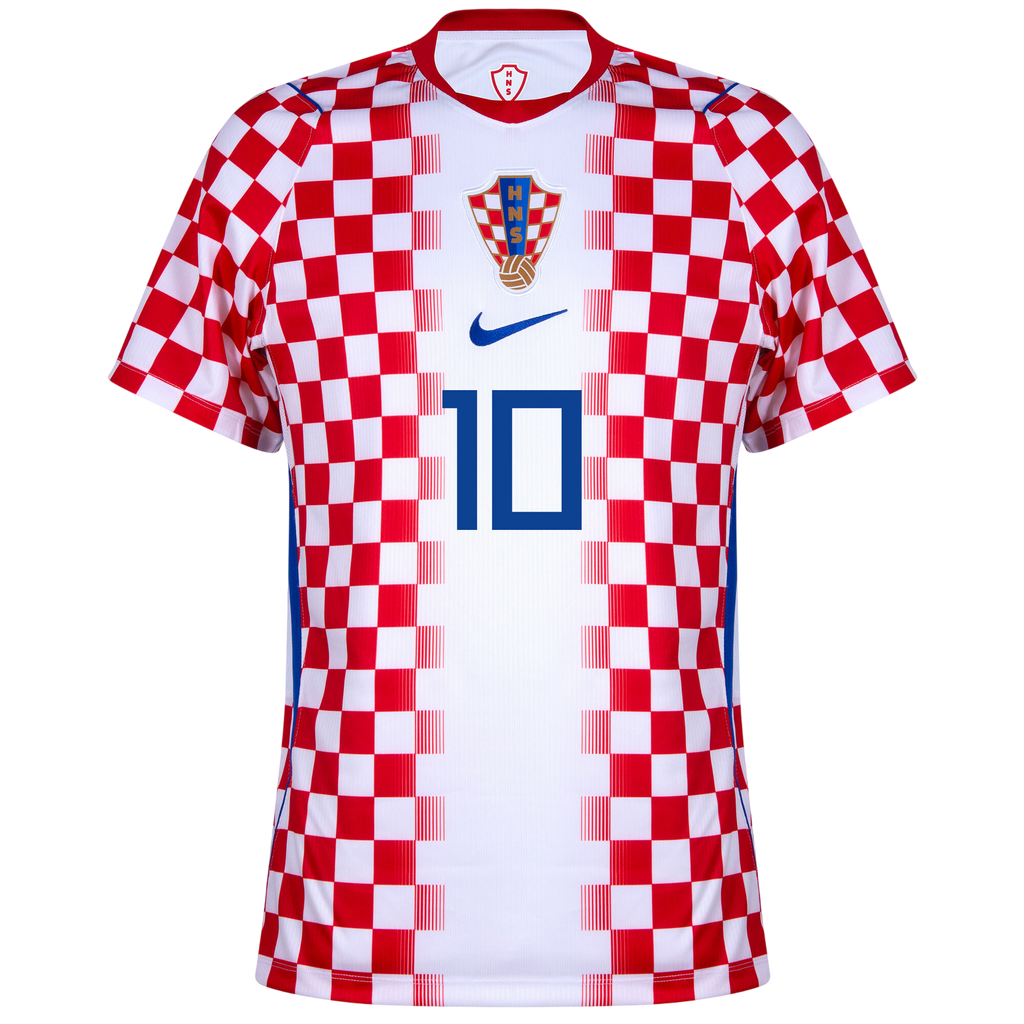 Croatia MODRIĆ #10 Home World Cup 2026 Jersey Red & White Men's