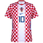 Croatia MODRIĆ #10 Home World Cup 2026 Jersey Red & White Men's