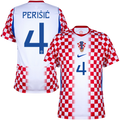 Croatia PERIŠIĆ #4 Home World Cup 2026 Jersey Red & White Men's