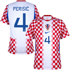 Croatia PERIŠIĆ #4 Home World Cup 2026 Jersey Red & White Men's