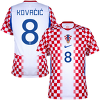 Croatia KOVAČIĆ #8 Home World Cup 2026 Jersey Red & White Men's