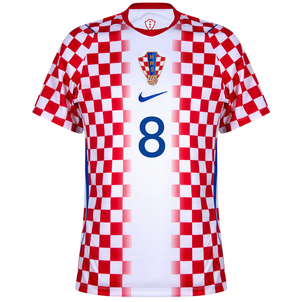 Croatia KOVAČIĆ #8 Home World Cup 2026 Jersey Red & White Men's