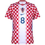 Croatia KOVAČIĆ #8 Home World Cup 2026 Jersey Red & White Men's