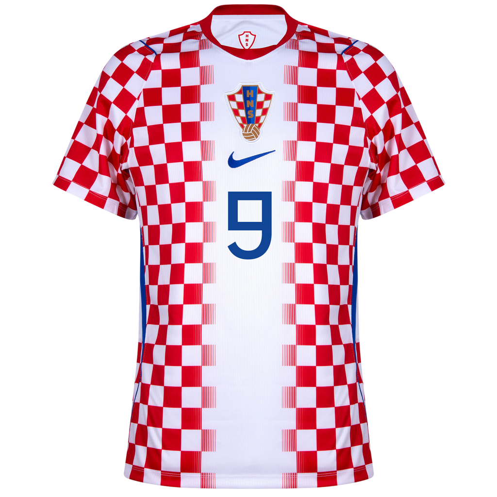 Croatia KRAMARIĆ #9 Home World Cup 2026 Jersey Red & White Men's