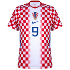 Croatia KRAMARIĆ #9 Home World Cup 2026 Jersey Red & White Men's