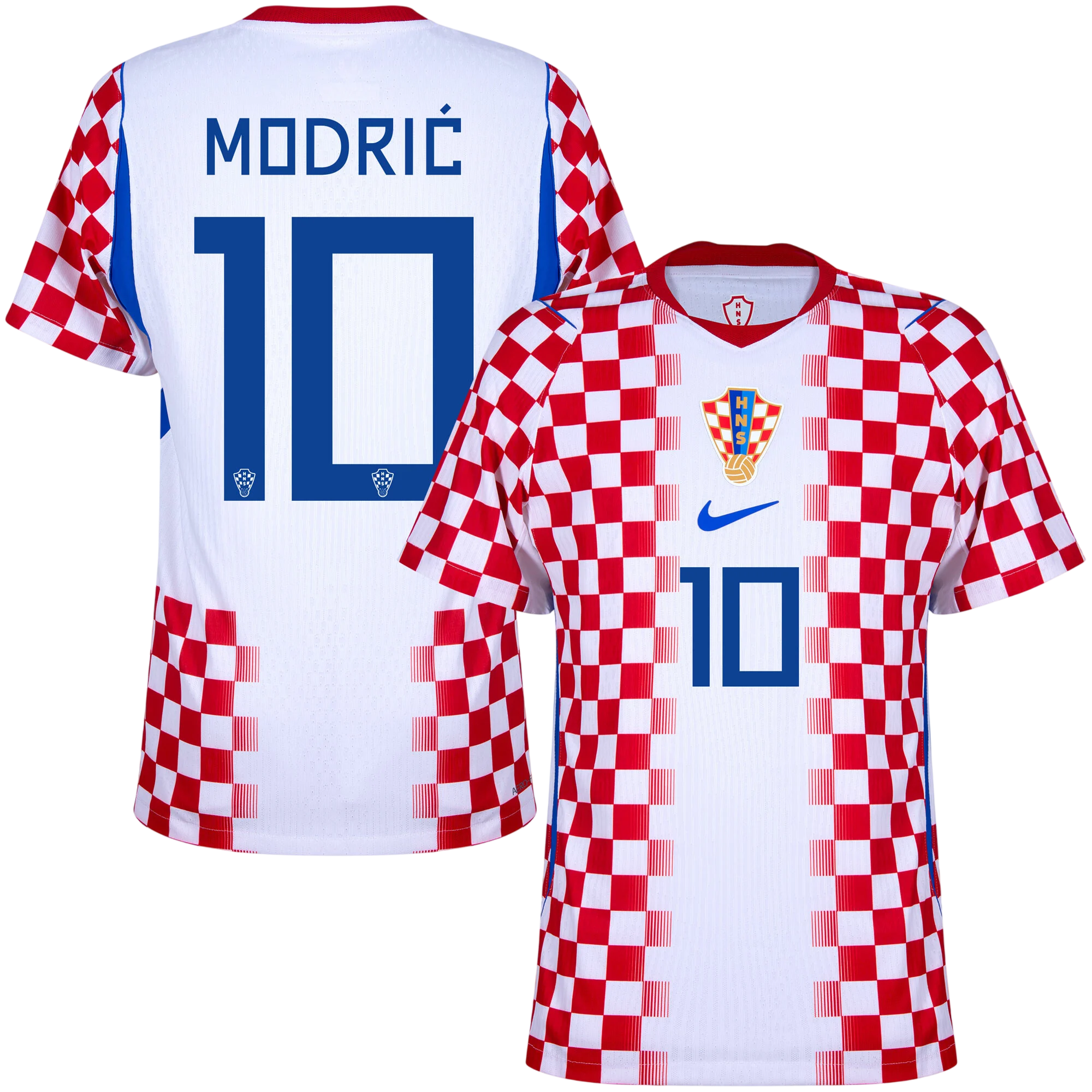 Croatia MODRIĆ #10 Home World Cup 2026 Jersey Player's Version Red & White Men's
