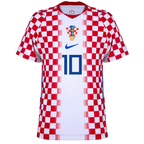 Croatia MODRIĆ #10 Home World Cup 2026 Jersey Player's Version Red & White Men's