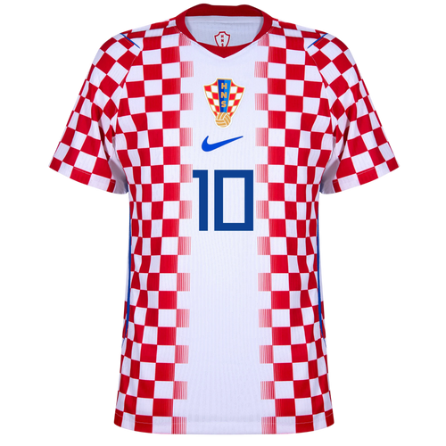 Croatia MODRIĆ #10 Home World Cup 2026 Jersey Player's Version Red & White Men's