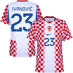 Croatia IVANOVIĆ #23 Home World Cup 2026 Jersey Player's Version Red & White Men's