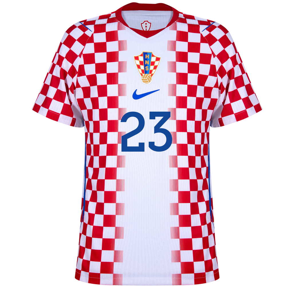 Croatia IVANOVIĆ #23 Home World Cup 2026 Jersey Player's Version Red & White Men's