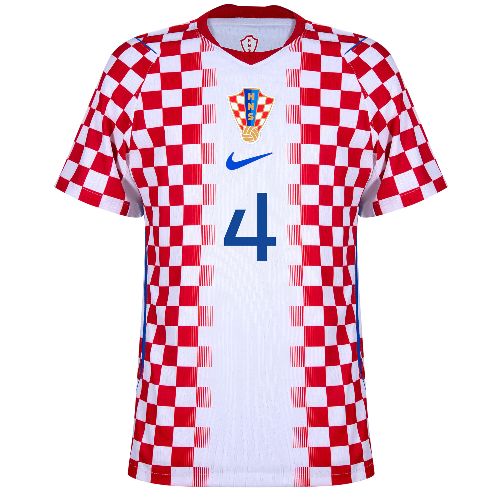 Croatia PERIŠIĆ #4 Home World Cup 2026 Jersey Player's Version Red & White Men's