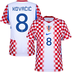 Croatia KOVAČIĆ #8 Home World Cup 2026 Jersey Player's Version Red & White Men's
