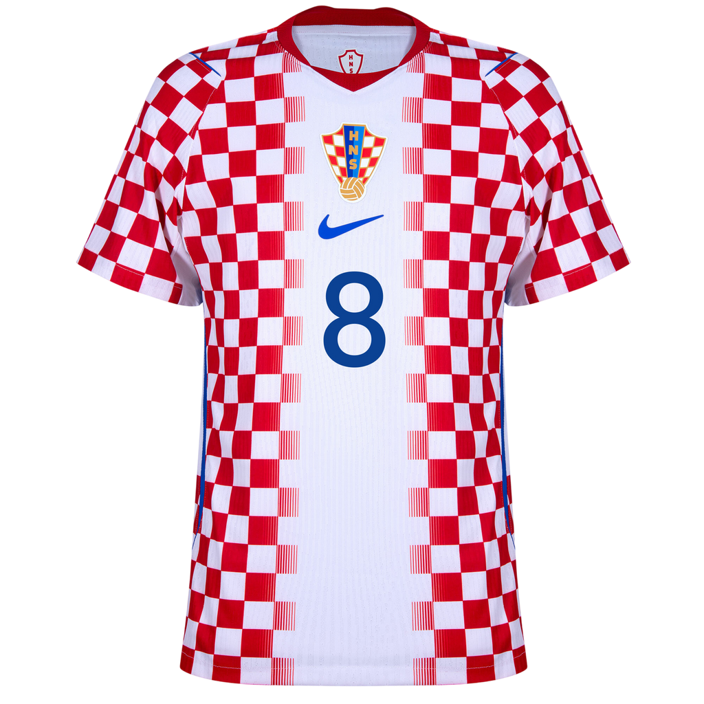 Croatia KOVAČIĆ #8 Home World Cup 2026 Jersey Player's Version Red & White Men's