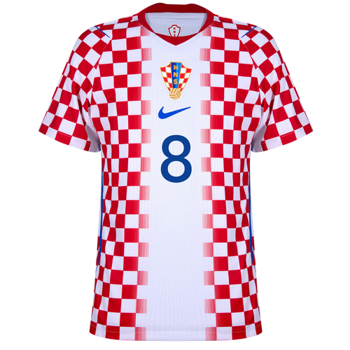 Croatia KOVAČIĆ #8 Home World Cup 2026 Jersey Player's Version Red & White Men's