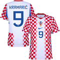 Croatia KRAMARIĆ #9 Home World Cup 2026 Jersey Player's Version Red & White Men's