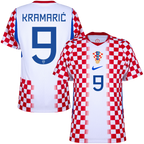 Croatia KRAMARIĆ #9 Home World Cup 2026 Jersey Player's Version Red & White Men's