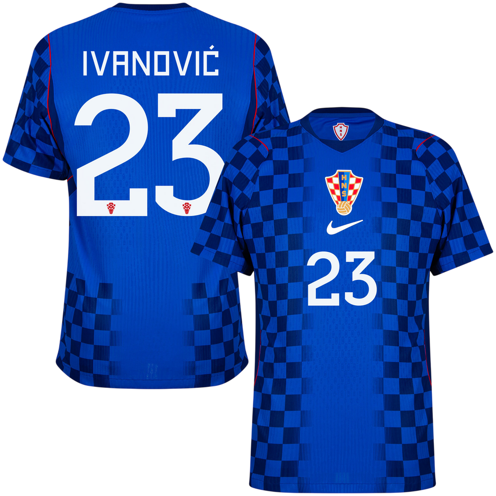 Croatia IVANOVIĆ #23 Away World Cup 2026 Jersey Player's Version Blue Men's