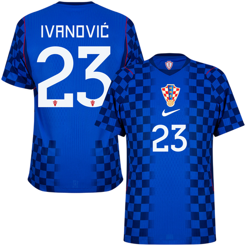 Croatia IVANOVIĆ #23 Away World Cup 2026 Jersey Player's Version Blue Men's