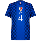Croatia PERIŠIĆ #4 Away World Cup 2026 Jersey Player's Version Blue Men's