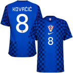 Croatia KOVAČIĆ #8 Away World Cup 2026 Jersey Player's Version Blue Men's