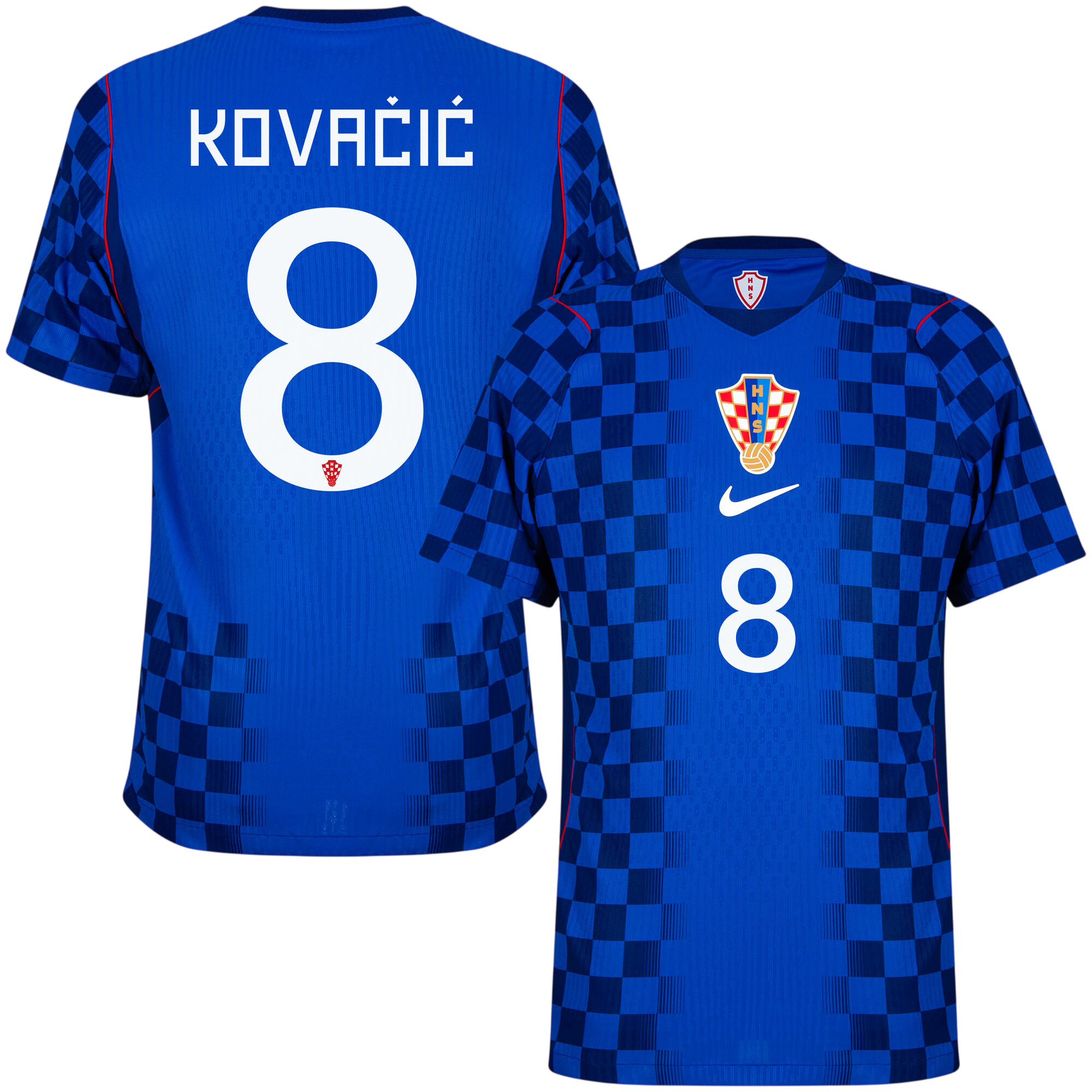 Croatia KOVAČIĆ #8 Away World Cup 2026 Jersey Player's Version Blue Men's