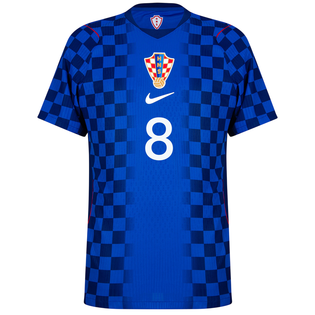 Croatia KOVAČIĆ #8 Away World Cup 2026 Jersey Player's Version Blue Men's