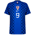 Croatia KRAMARIĆ #9 Away World Cup 2026 Jersey Player's Version Blue Men's