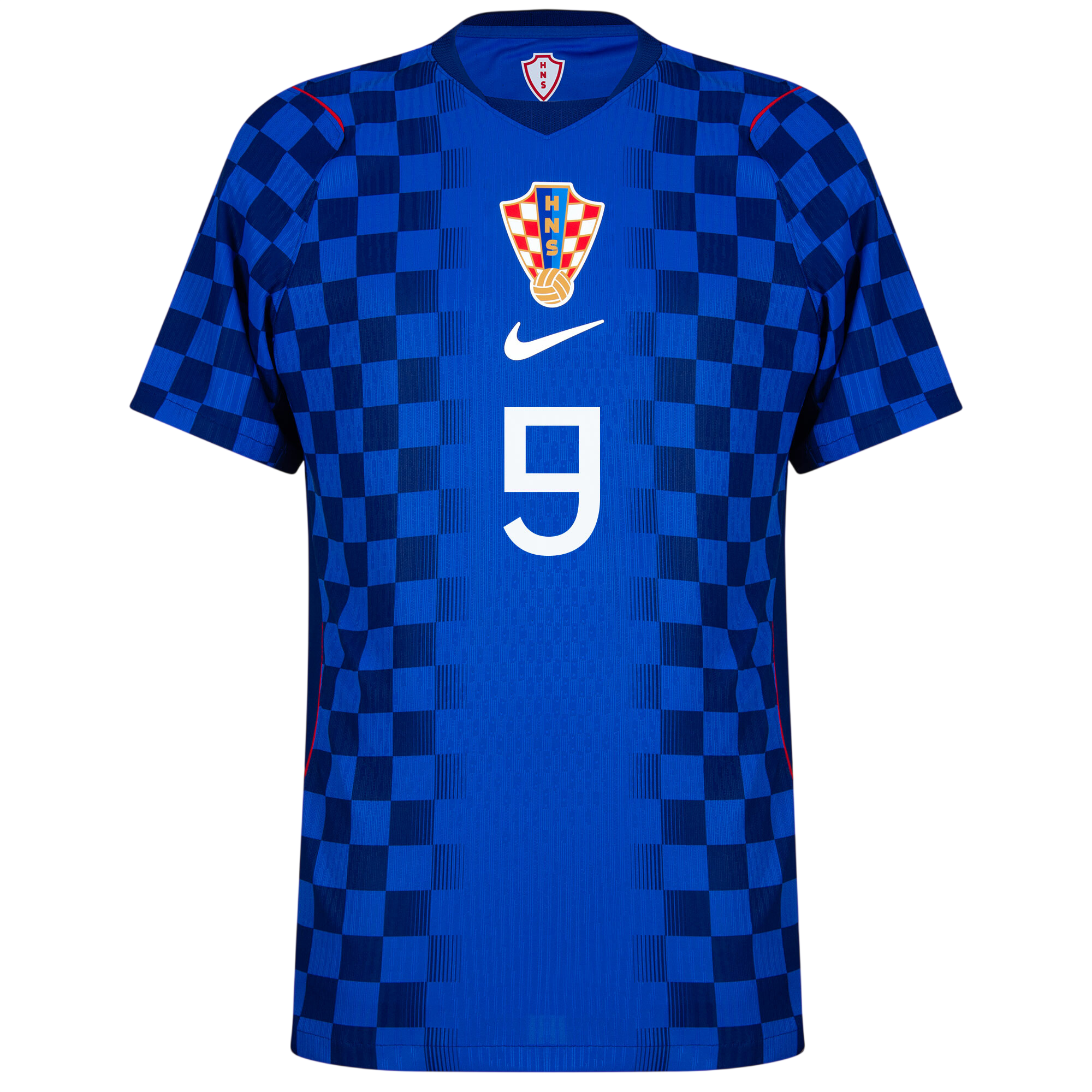 Croatia KRAMARIĆ #9 Away World Cup 2026 Jersey Player's Version Blue Men's