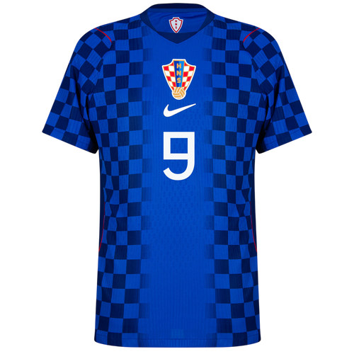 Croatia KRAMARIĆ #9 Away World Cup 2026 Jersey Player's Version Blue Men's