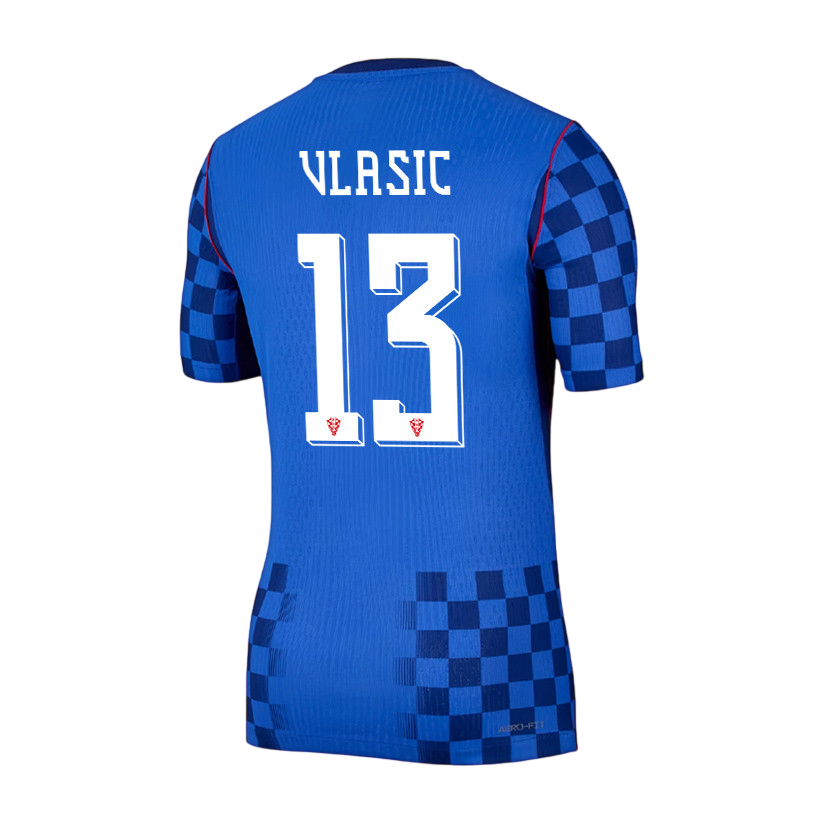 Croatia VLASIC #13 Away World Cup 2026 Jersey Blue Men's