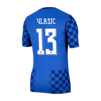 Croatia VLASIC #13 Away World Cup 2026 Jersey Blue Men's