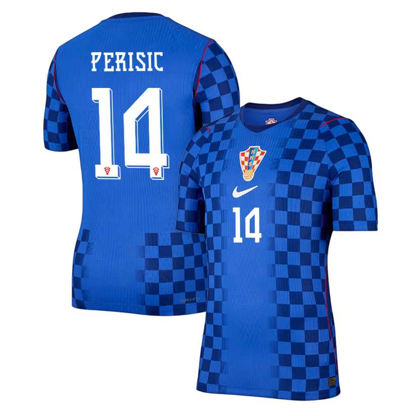 Croatia PERIŠIĆ #14 Away World Cup 2026 Jersey Blue Men's